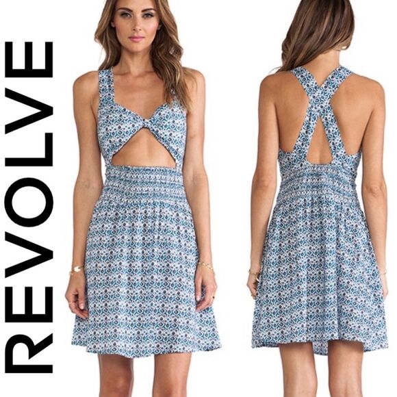 Dresses & Skirts - Revolve Basta Surf Naxos Midriff Cutout Floral Print Dress in Grecian Flower XS